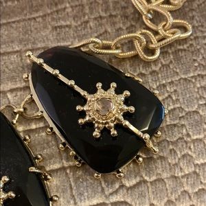 Kendra Scott 3 Brown Stone Necklace